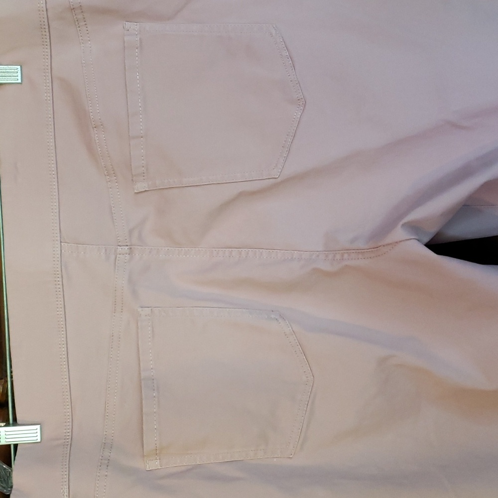 GLORIA VANDERBILT Avery Pull-On Neutral Blush Dusty Rose Capris Skimmer Jeans-18 - Picture 10 of 15